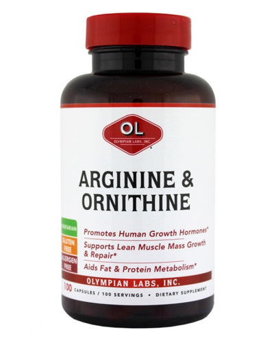 Arginine/Ornithine 750 Mg By Olympian Labs - 100 Capsules