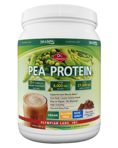 Pea Protein Chocolate Small 25 G By Olympian Labs - 533 GM