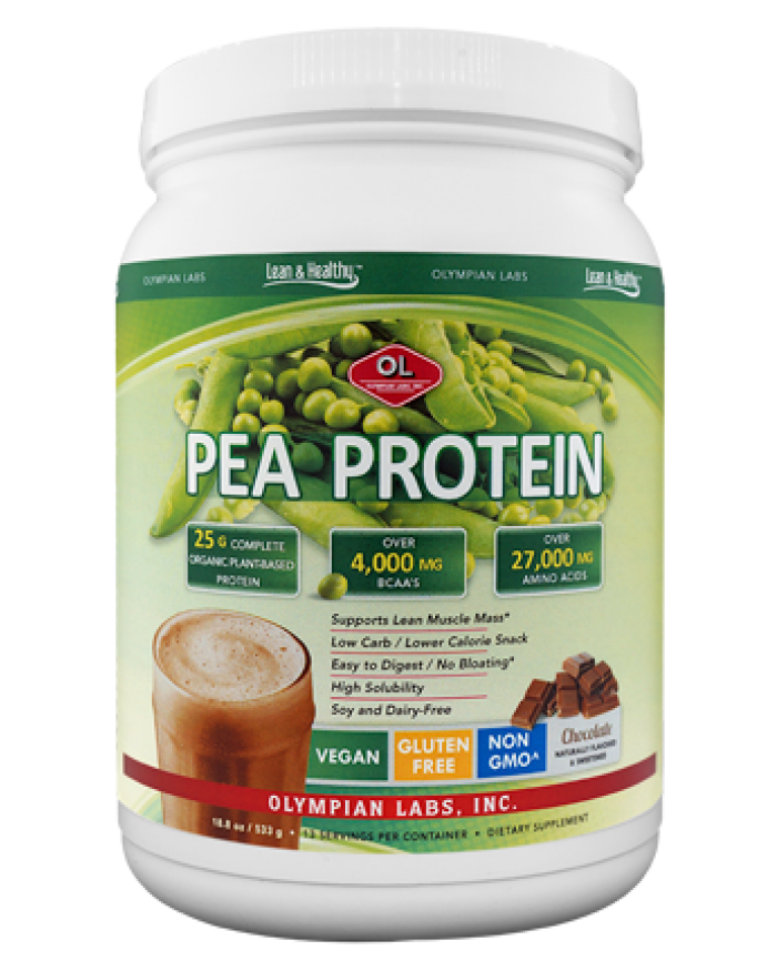 Pea Protein Chocolate Small 25 G By Olympian Labs - 533 GM