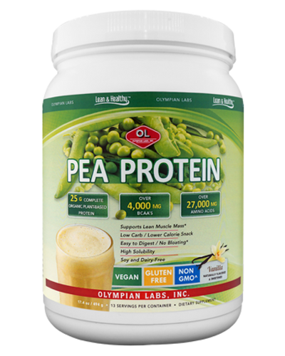 Pea Protein Vanilla Small 25 G By Olympian Labs - 494 GM