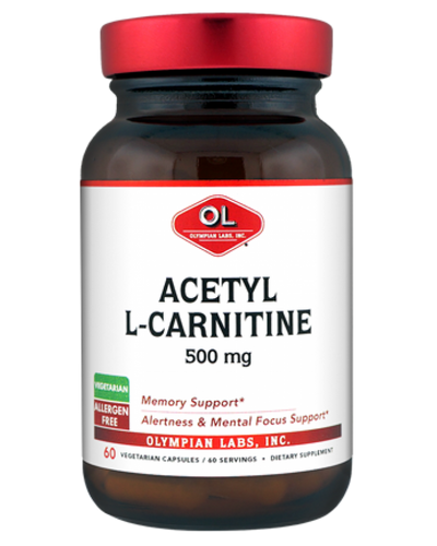 Acetyl L-Carnitine 500 Mg By Olympian Labs - 60 Capsules