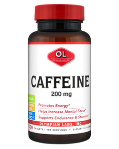 Caffeine 200 mg by Olympian Labs 100 tablets