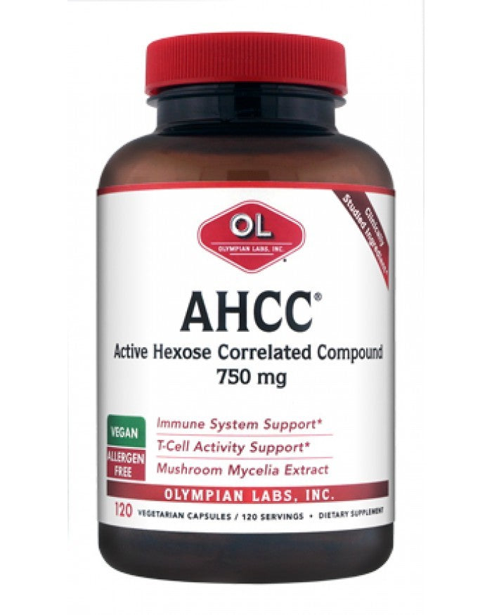 Ahcc 750 Mg By Olympian Labs - 120 Capsules