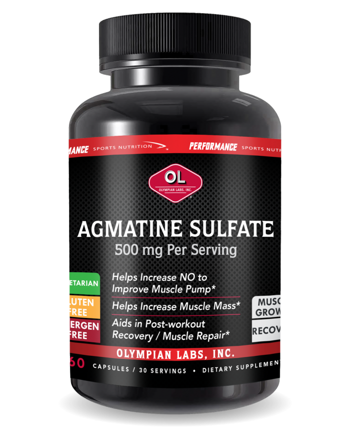 PSN Agmatine Sulfate 500 Mg By Olympian Labs - 60 Capsules