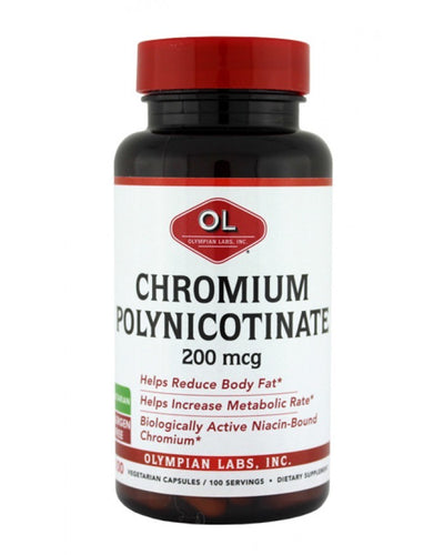 Chromium Polynicotinate 200 Mg By Olympian Labs - 100 Capsules