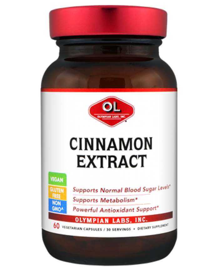 Cinnamon Extract 500 Mg By Olympian Labs - 60 Capsules