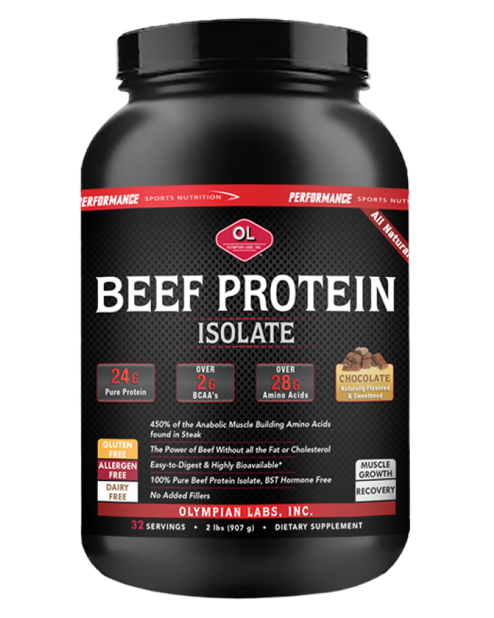 PSN Beef Protein 24 g By Olympian Labs - 2 LB