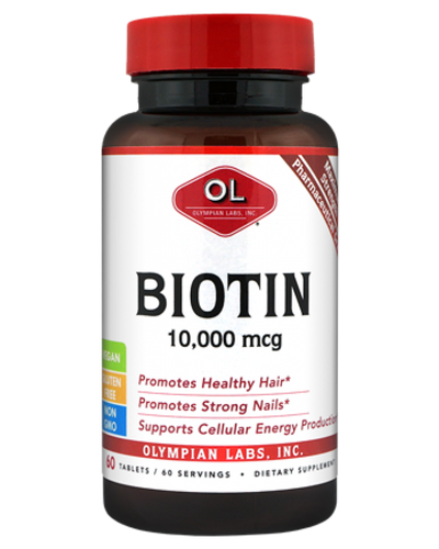 Biotin 10000 mcg ( 10mg ) by Olympian Labs 60 capsules