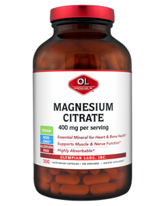 Magnesium Citrate 400 Mg By Olympian Labs - 300 Capsules