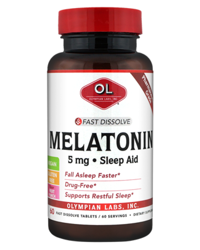 Melatonin Fast Dissolve 5 Mg By Olympian Labs 60 tablets