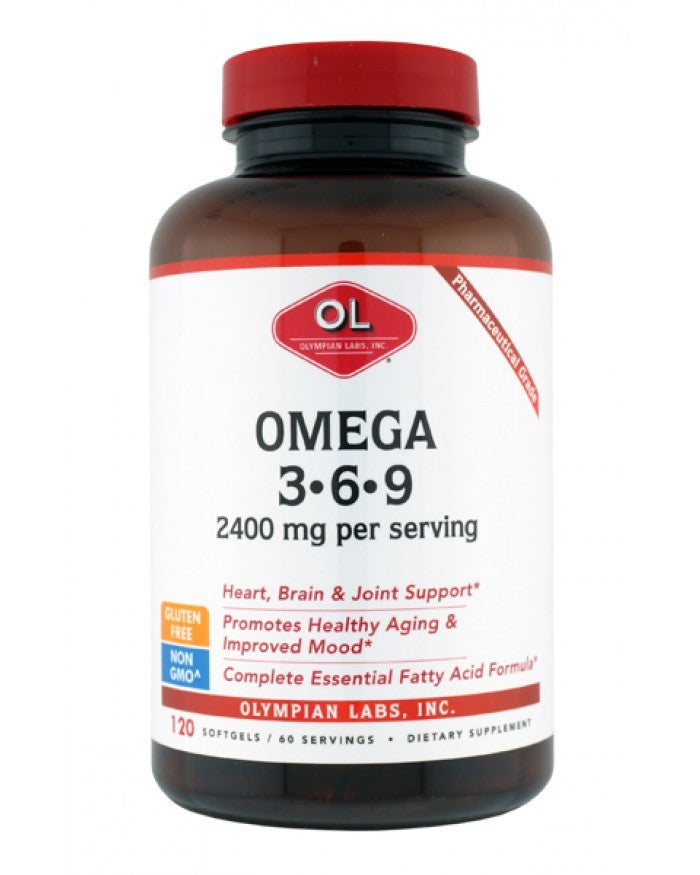 Omega 3-6-9 2400 Mg By Olympian Labs - 120 SG