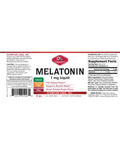 Melatonin 1 mg Liquid By Olympian Labs 2 oz