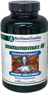 Immunomax III by Nutritional Frontiers 180 Capsules