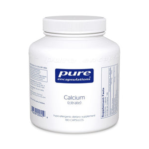 Calcium (citrate) 180's - 180 capsules by Pure Encapsulations