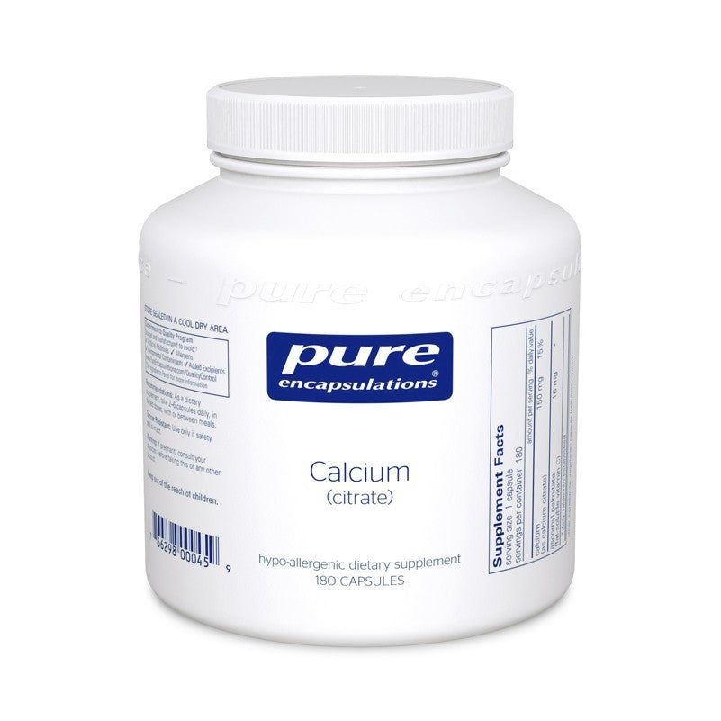 Calcium (citrate) 180's - 180 capsules by Pure Encapsulations