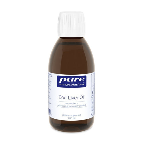 Cod Liver Oil (lemon flavor) - Fish Oil Special - 200 ml by Pure Encapsulations