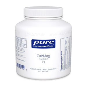 Calcium Magnesium (malate) 2:1 - 180 capsules by Pure Encapsulations