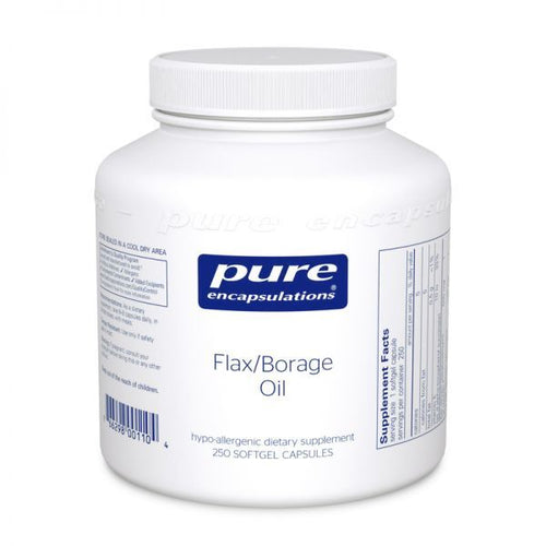 Flax/Borage Oil by Pure Encapsulations 250 capsules (best by date: May 2019)