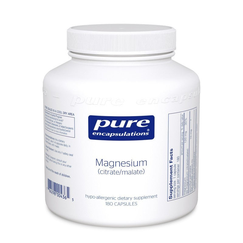 Magnesium (citrate/malate) 180's - 180 capsules by Pure Encapsulations