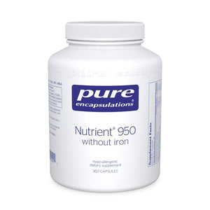 Nutrient 950® w/o Iron 360's - 360 capsules by Pure Encapsulations