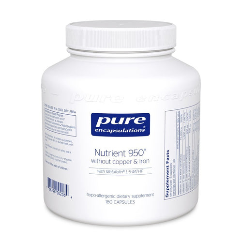 Nutrient 950® w/o Cu & Fe 180's - 180 capsules by Pure Encapsulations