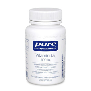 Vitamin D3 400 iu - 120 capsules by Pure Encapsulations