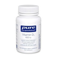 Vitamin D3 400 IU by Pure Encapsulations 120 capsules (Best By Date: January 2020)