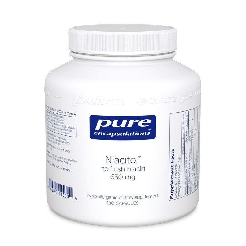 Niacitol 650 mg 180's - 180 capsules by Pure Encapsulations