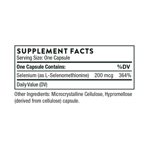 Selenomethionine by Thorne Research 200mcg 60 capsules