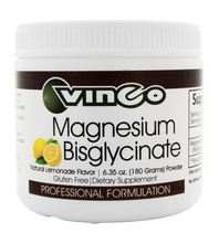 Magnesium Bisglycinate Powder (Lemonade) by Vinco