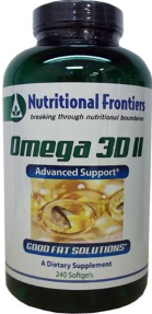 Omega 3D II by Nutritional Frontiers 240 Softgels