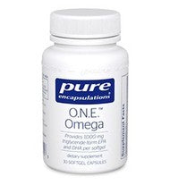 O.N.E. Omega by Pure Encapsulations 30 softgel capsules (Best By Date: February 2020)