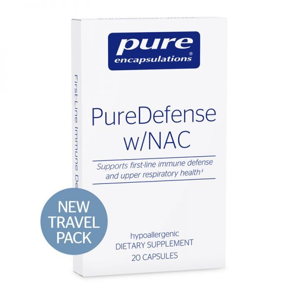 PureDefense w/NAC by Pure Encapsulations travel pack 20 capsules