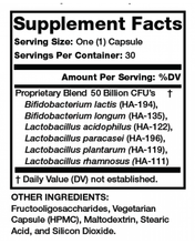Extra Strength Pre / Probiotic Complete 50 Billion CFU by Olympian Labs 30 Vege Caps